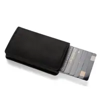 Anti-theft RFID credit card holder minimalist wallet pocket slim card holder card holder pu leather for men and women 2