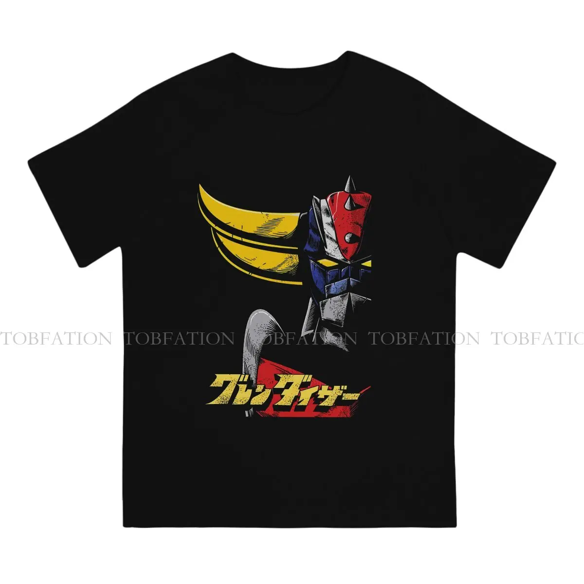 Grendizer UFO Robot Goldrake  Men T Shirt Cotton Graphic Crewneck Tee Shirt Harajuku Clothing