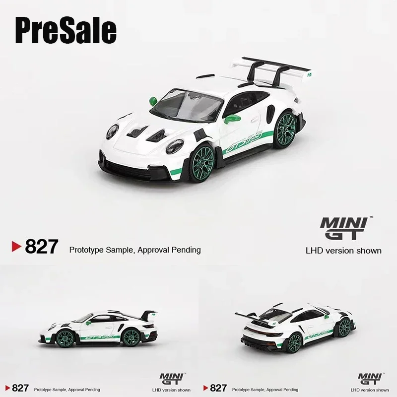 PreSale MINIGT 827 1:64 992 GT3RS Tribute To Carrera RS Package  Diecast Car Model Collection Toys