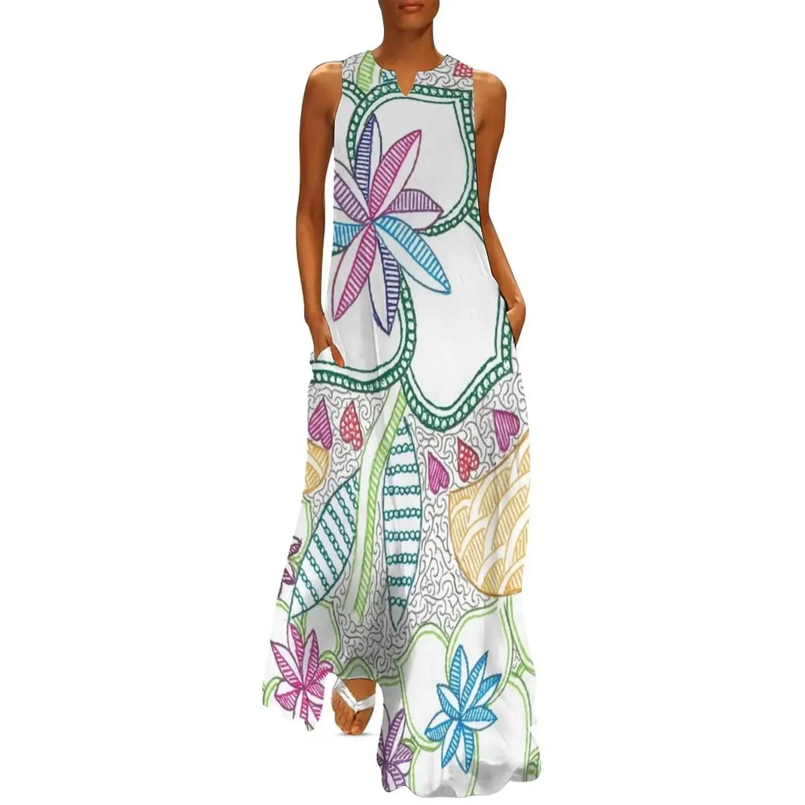 

Sunshine in a Field of Flowers Long Dress women party dresses dresses for women 2025 luxury designer party Long dresses Dress