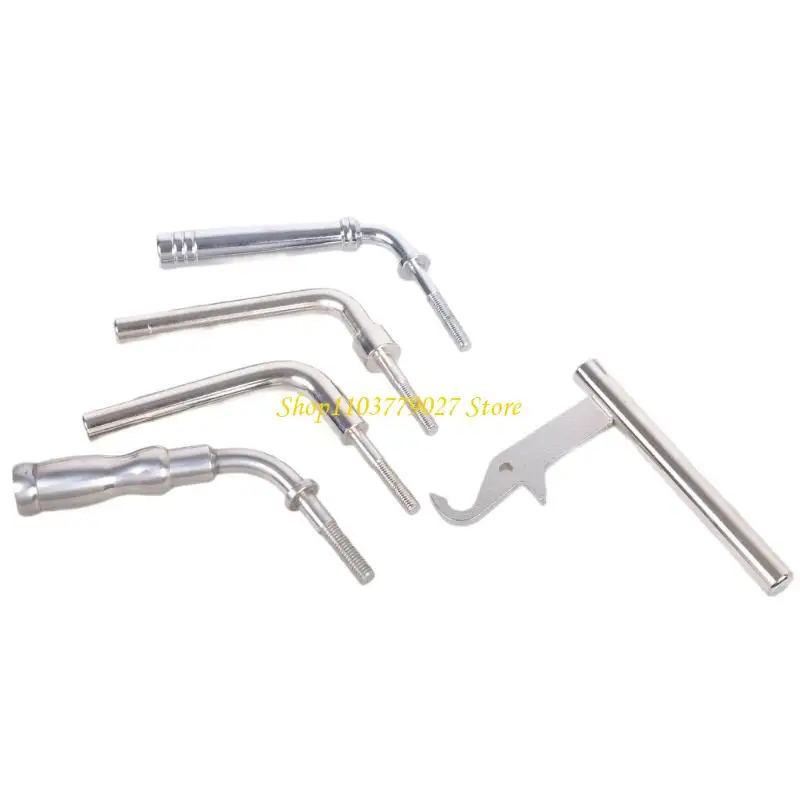 

C4DF Fireplaces Hardware Handle Rust Resistant Door Pull Fireplaces Handle Grip