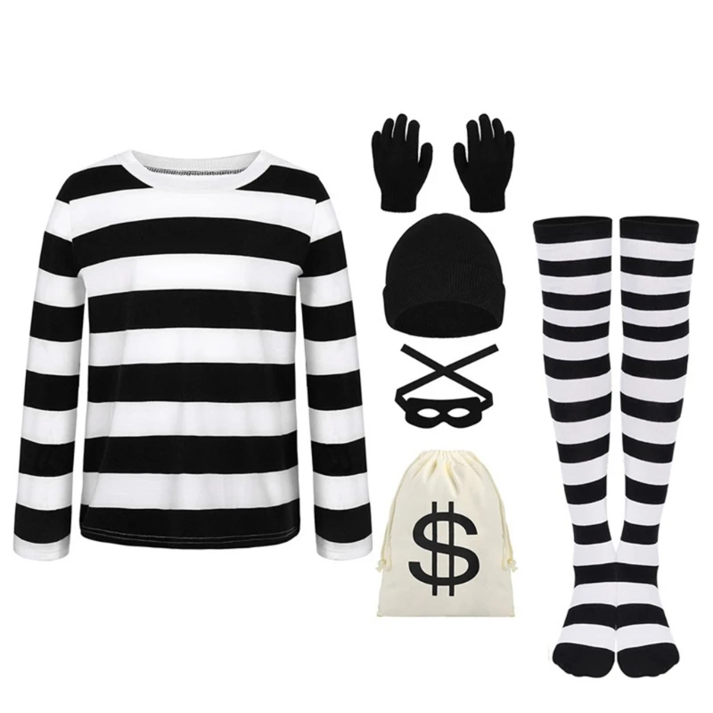 2026 New Robber Costume Burglar Costume Accessories for Halloween Cosplay Dressing Up