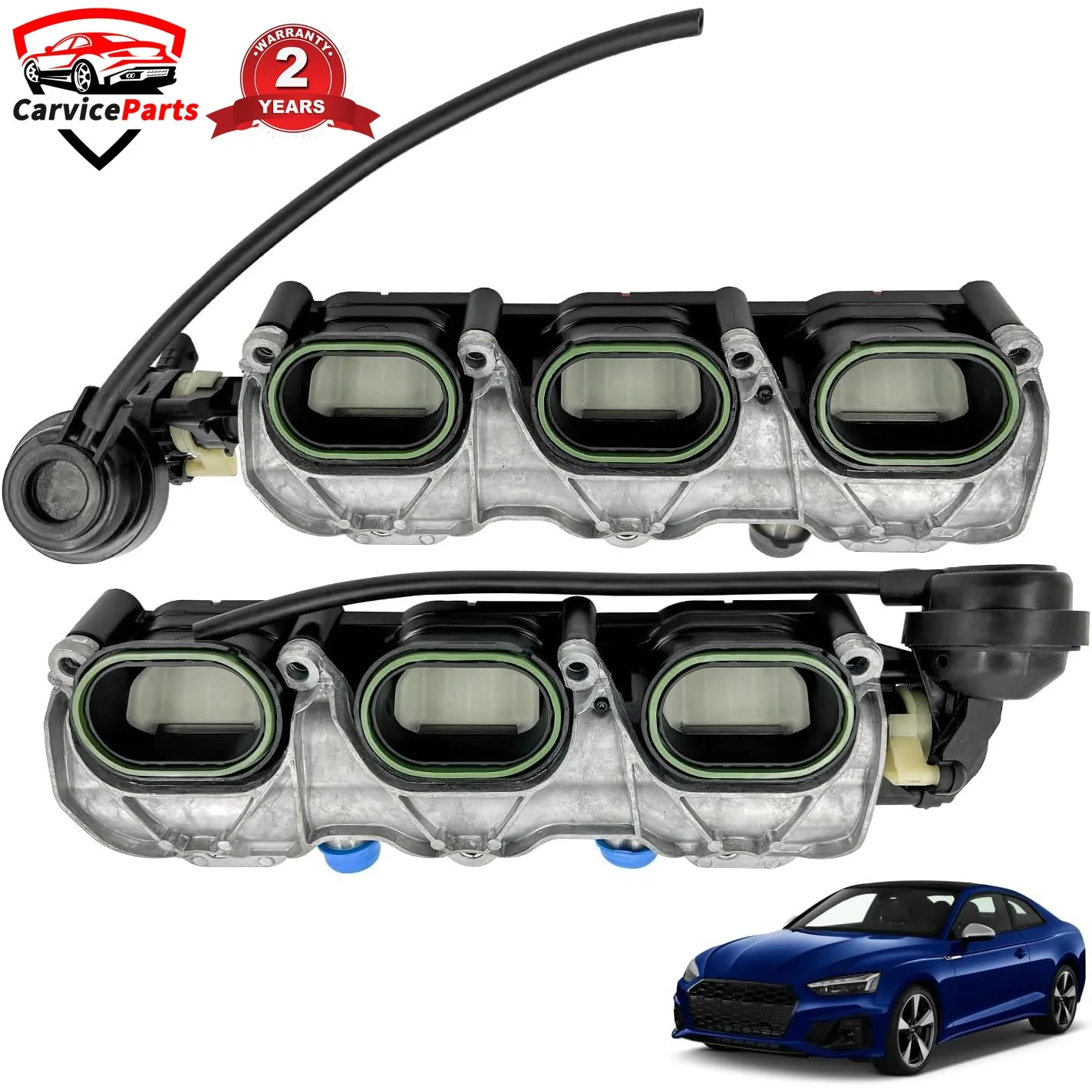 

2 шт. левый и правый Воздухозаборники для Audi S4 S5 A6 A7 A8 Q5 Q7 V6 3,0 06E133109 06E133109AF 06E133109AL 06E133109AB
