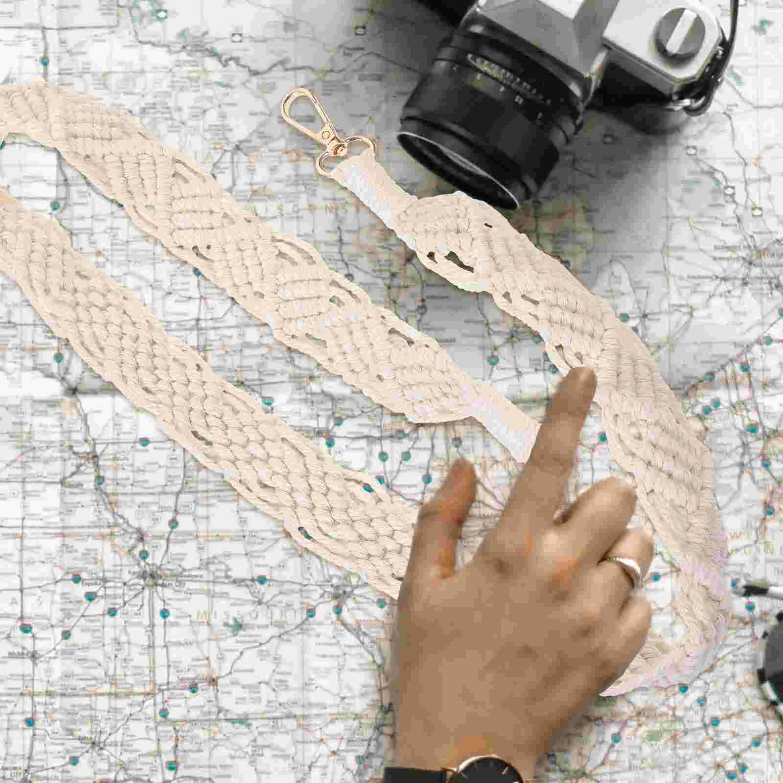 Widened Cotton Rope Braided SLR Camera Outdoor Portable Shoulder Strap Weave Dslr Sling Straps for Photographers