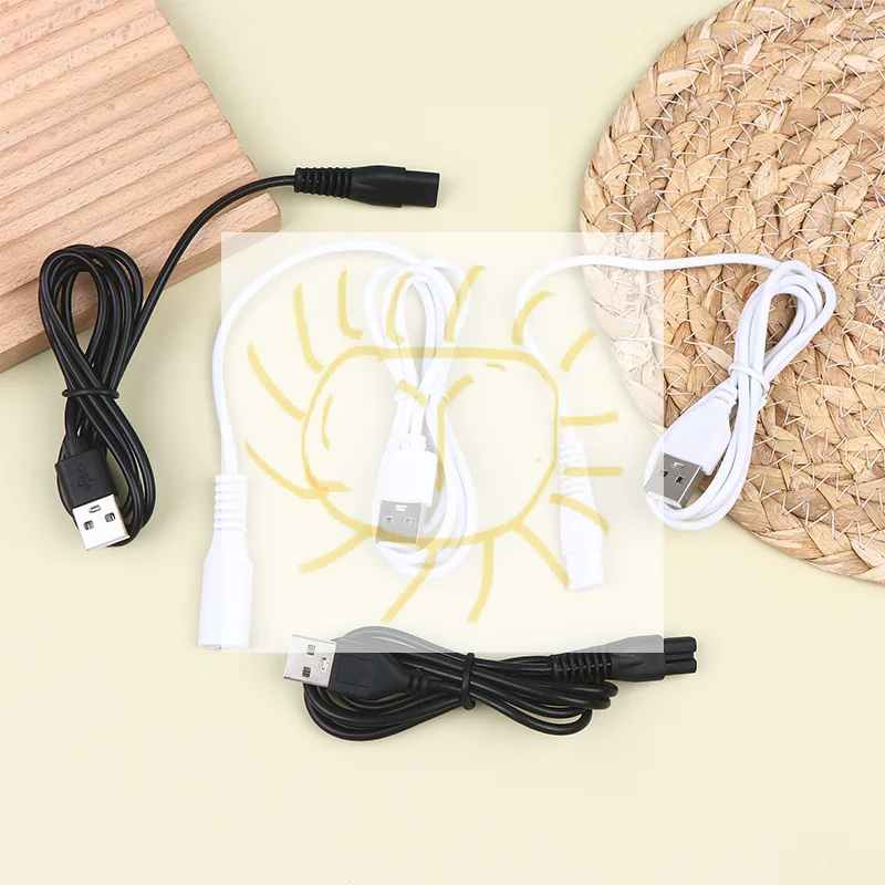 0.8/1M USB Cable Charging Line Copper Hole Suit 5V Flashlight Shaver Hair Clipper Wire Single Hole 1.5 1.8 2.3