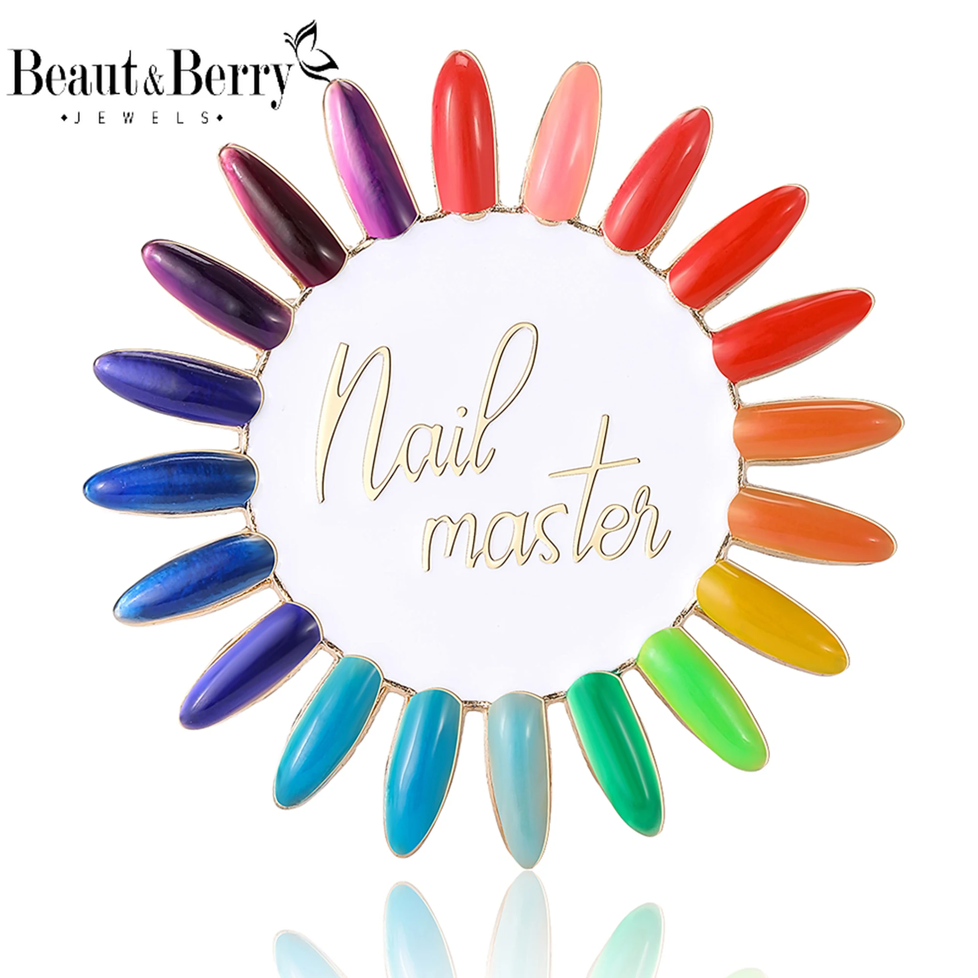 Beaut&Berry Colorful Enamel Sunflower Manicure Brooches for Women Creative Words Casual Party Casual Pins Gifts Friends