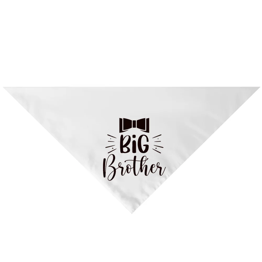 Big Brother Black Dog Bandana Pregnancy Announcement Dog Bandana Scarf Gender Revealing Photo Props Boy Pet Dog Birthday Wedding