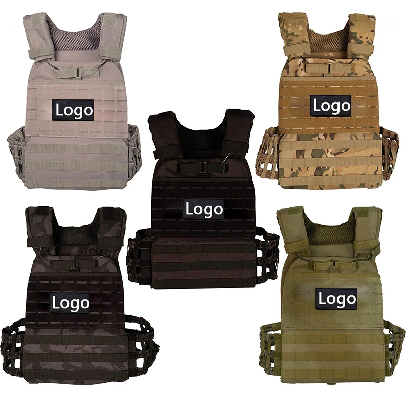 

Регулируемый утяжеленный жилет на заводе, 10 кг, 20 кг, Оксфорд 600D, тактический охранный жилет для фитнеса для мужчин и женщин, унисекс