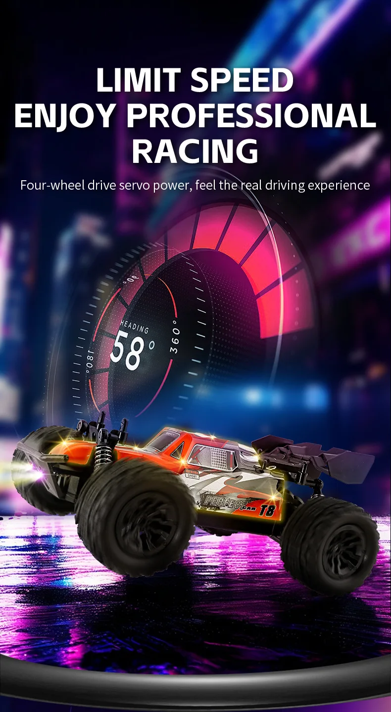 New Product 1:20 Off-Road High-Speed Remote Control Car 2.4G Climbing Race Drift RC Electric Model Racing Car