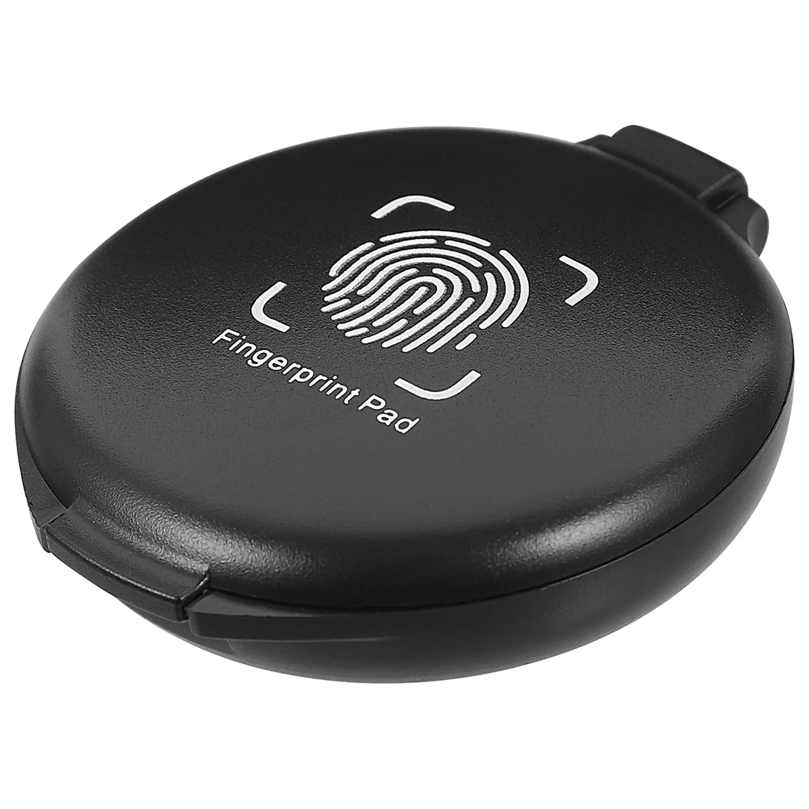 

Portable Fingerprint Ink Pad Mini Pads Round Sponge Stamp Stamping Abs Office Inkpads File Document