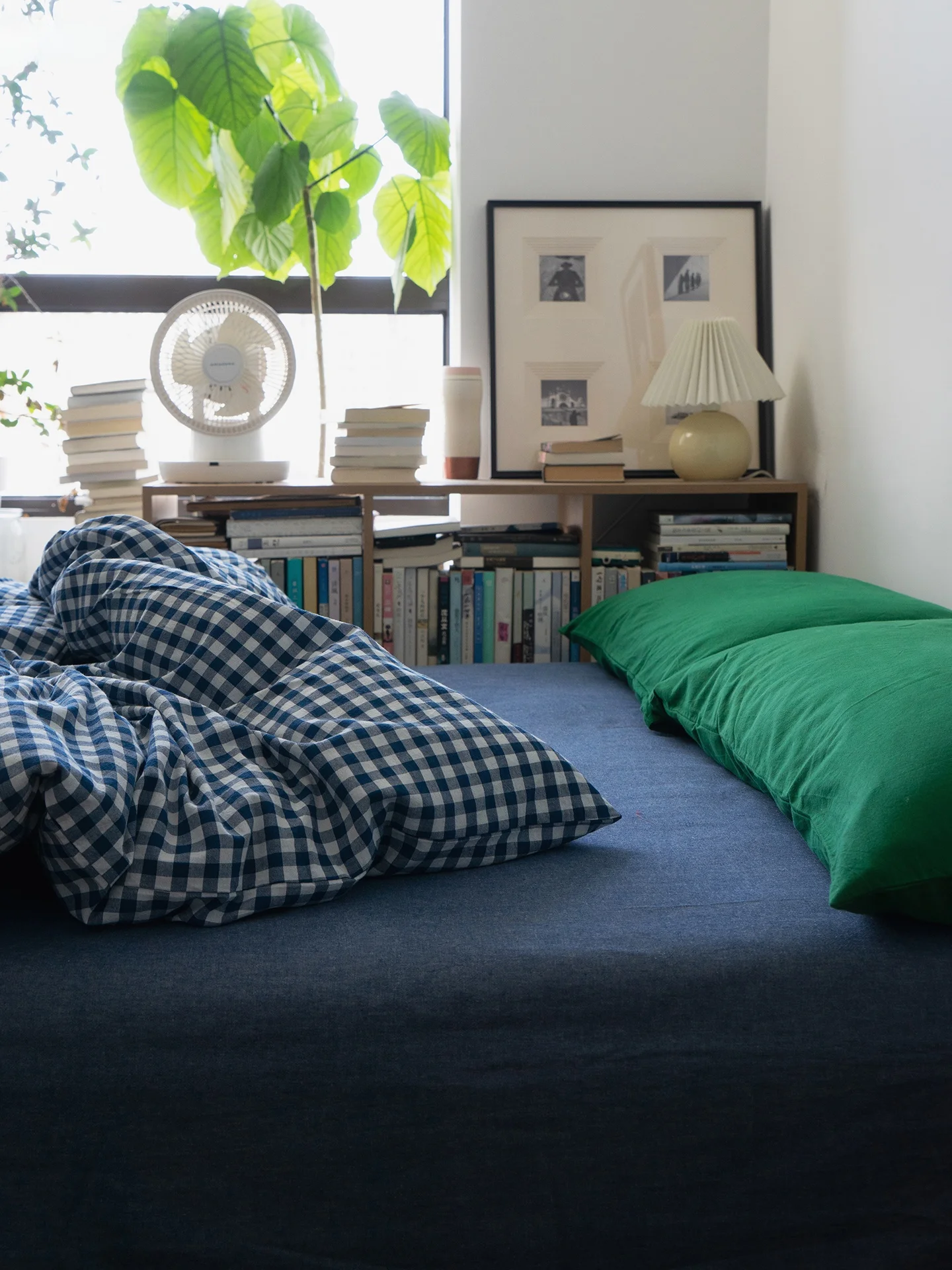 100% Cotton  Style Bedding Set Washed Process Pure Cotton Bed Canopy Quilt Cover Three-Quarter Piece Bedding Ensemble