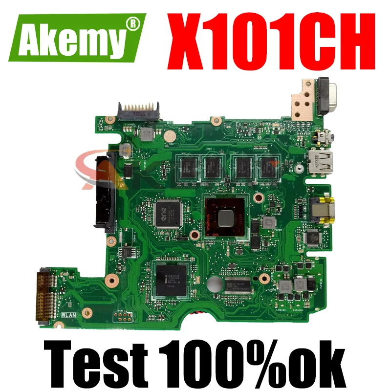 

For ASUS Eee PC X101CH X101C Laptop Motherboard MAIN BOARD REV:3.1 N2600 2GB/RAM Notebook Mainboard 100% Tested OK