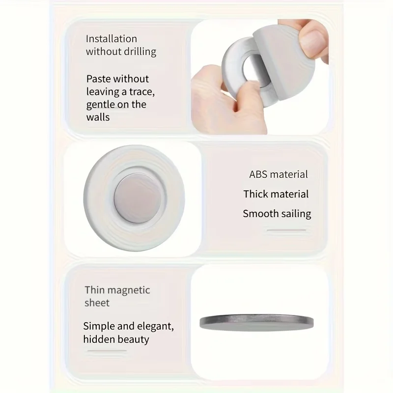 Magnetic Stand - Suitable for TV and Air Conditioner Remote Controls - No Drilling Required, Easy to Install - Adhesive Magnet