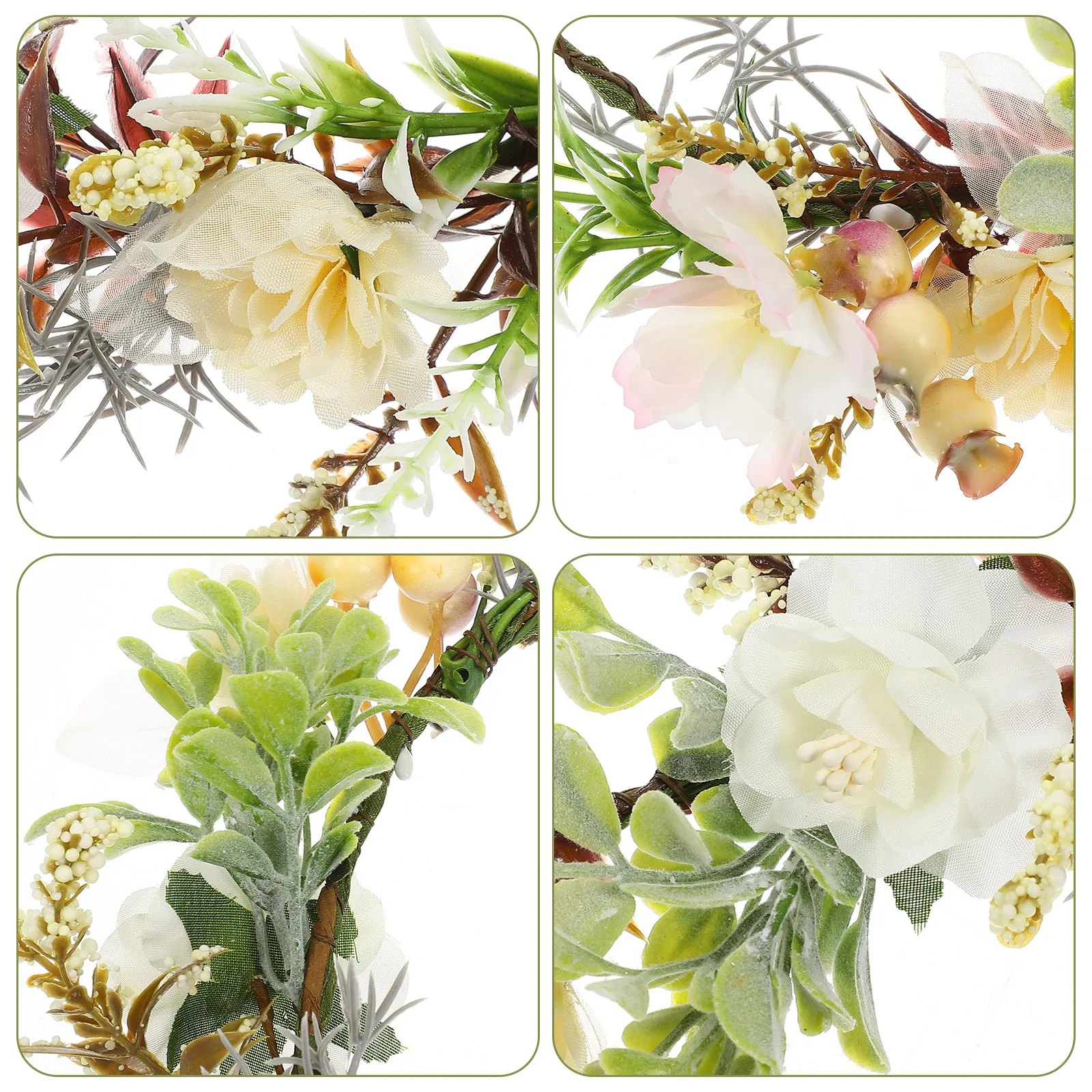 

Dog Wedding Floral Crown Artificial Wreath Adjustable Lightweight Pet Costume Accessory Decor For Puppy Cat Outdoor Party