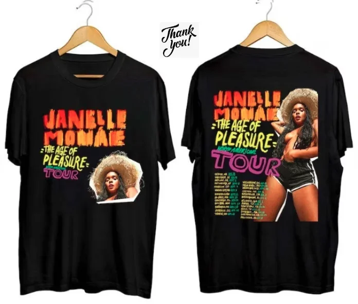 Janelle Mone-camisa de Viaje Unisex, camisa de placer de edad, Concierto de fans, regalo de S-3xl, Monae, 2023