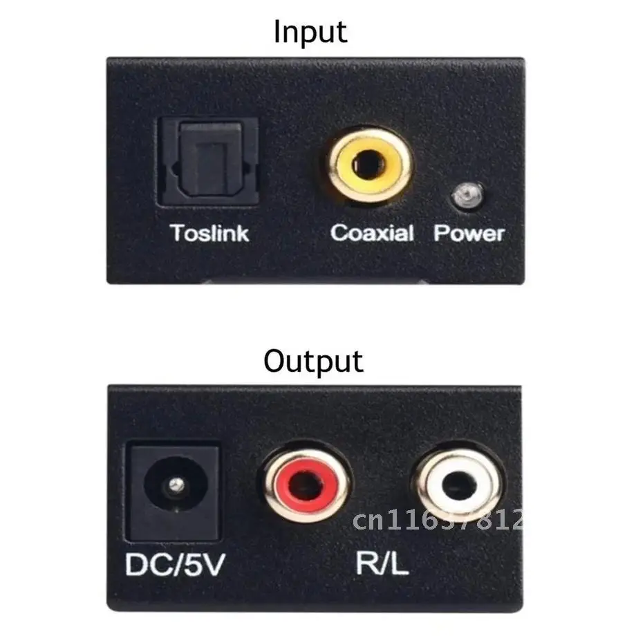 PzzPss Bluetooth4.0 Digital to Analog Audio Converter Adapter Amplifier Decoder Optical Fiber Coaxial Signal to Analog DAC Spdif