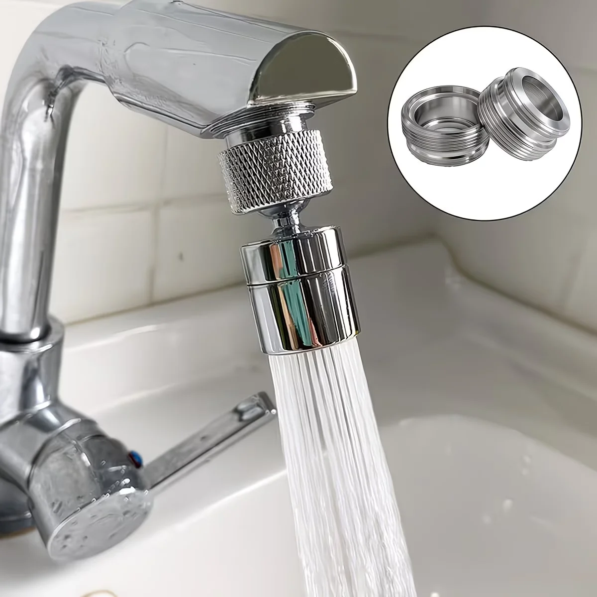 Brass Faucet Adapter Male Female Kitchen Converter for Aerator Garden Hose Standard Hose in RV Sink Aerator Male/Female Faucet