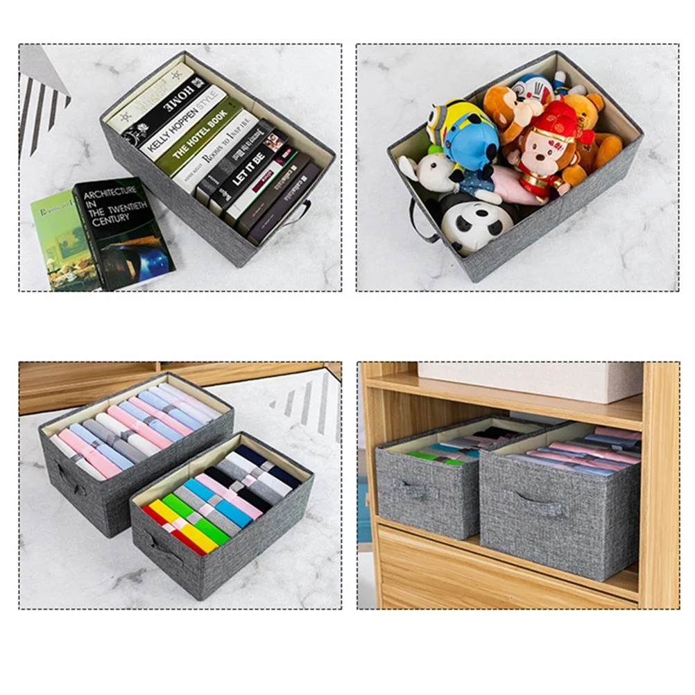 

1Pcs Desk Organizer Box Grey S Size Clothing Storage Container for Office School Supplies Documents Keys Stationery Storage
