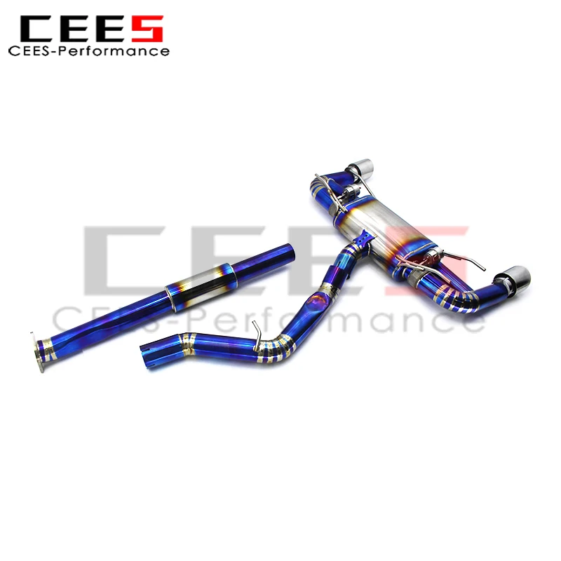 CEES Vacuum Valve Catback Exhaust Systems for Scion Fr-s/Frs 2013-2019 High Performance Exhaust Pipe Plated Silver Tips