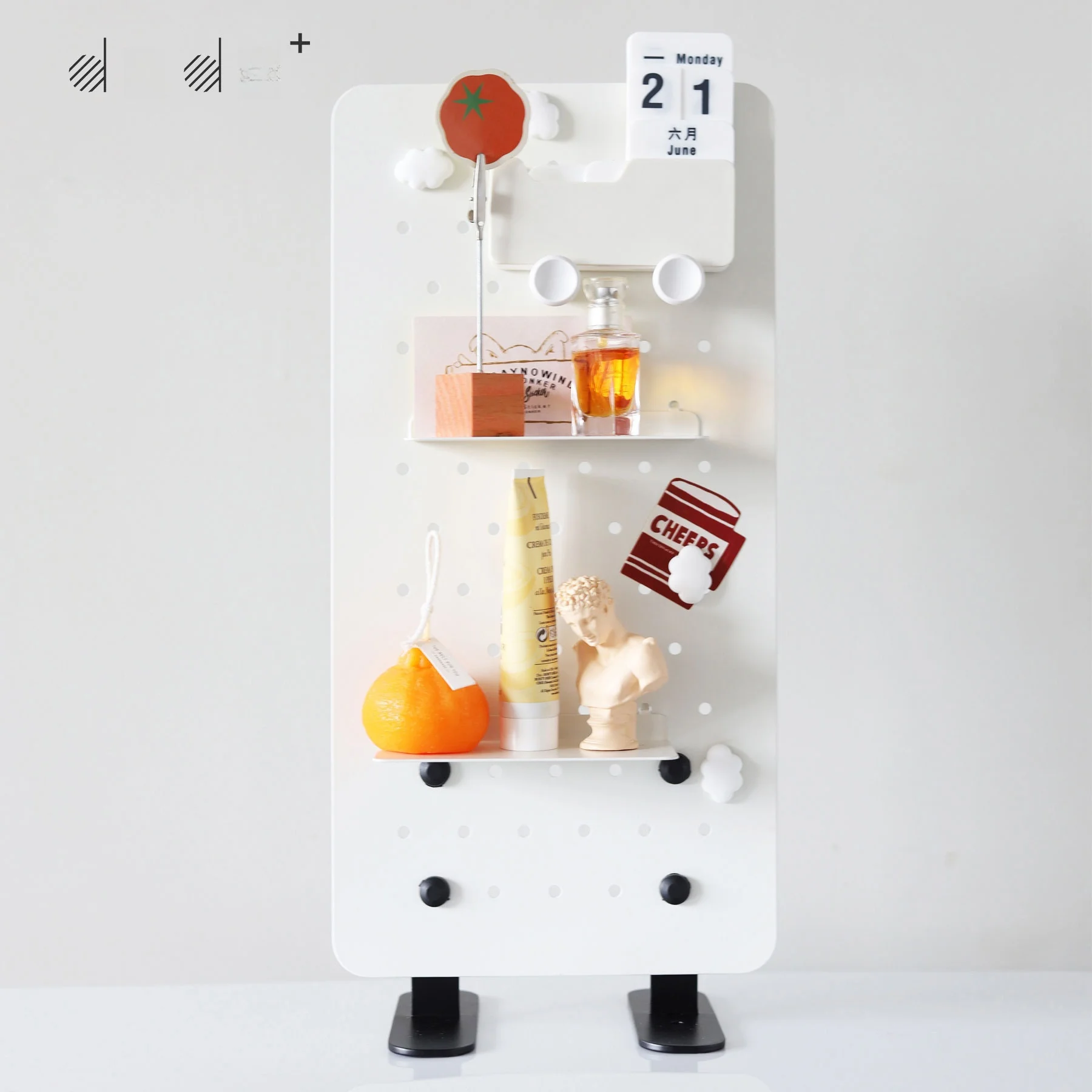 

Настольный органайзер-перфорированная доска для офиса, подставка для книг, стеллаж для хранения, без сверления, металлический материал