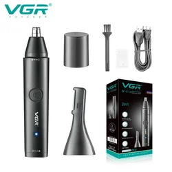 VGR Professional Nose Hair Trimmer Mini Hair Trimmer Electric Nose Trimmer 2 In 1 Clipper Portable Rechargeable Waterproof V-613