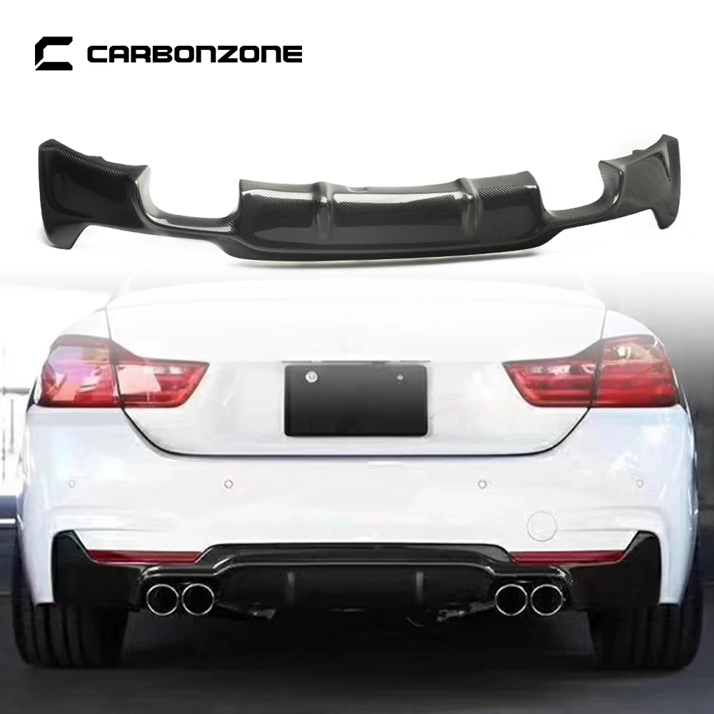 Carbon Fiber Rear Bumper Diffuser for BMW 4 Series F32 3D Style Trunk Spoiler Lip Car Body Kit Accessories 2023+