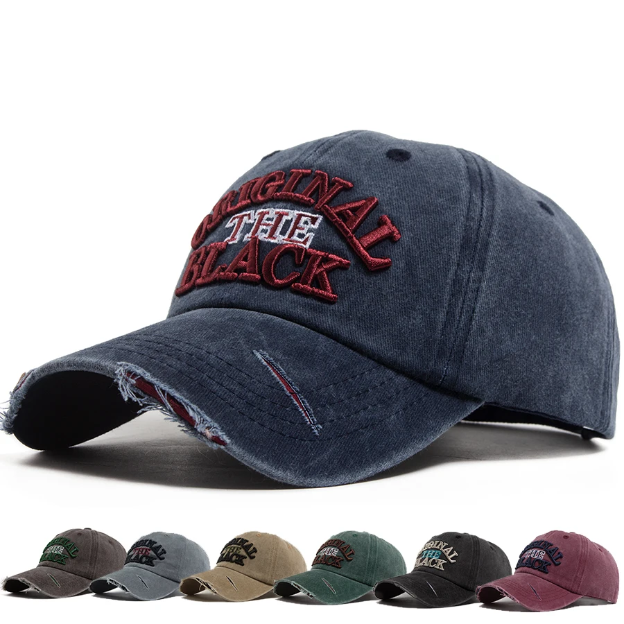 Винтажная бейсболка унисекс с вышивкой букв, снэпбэк, весна-лето, из выстиранного хлопка, модная кепка с козырьком для повседневной носки