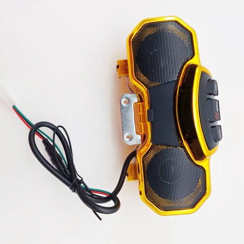 A03Z-Motorcycle Speaker With Bluetooth MP3, FM Radio, Flashing Lights, And Waterproof Design Player view 2