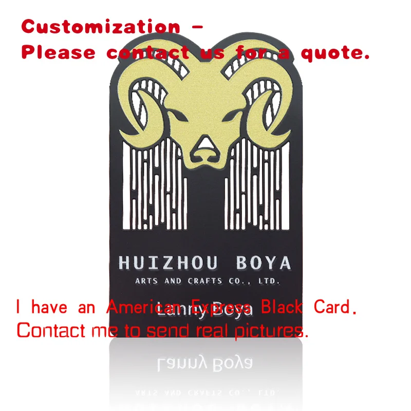 

custom.Custom Printed Metal Black VIP Membership Loyalty Card Signature Laser Engraving Number Nfc Business C