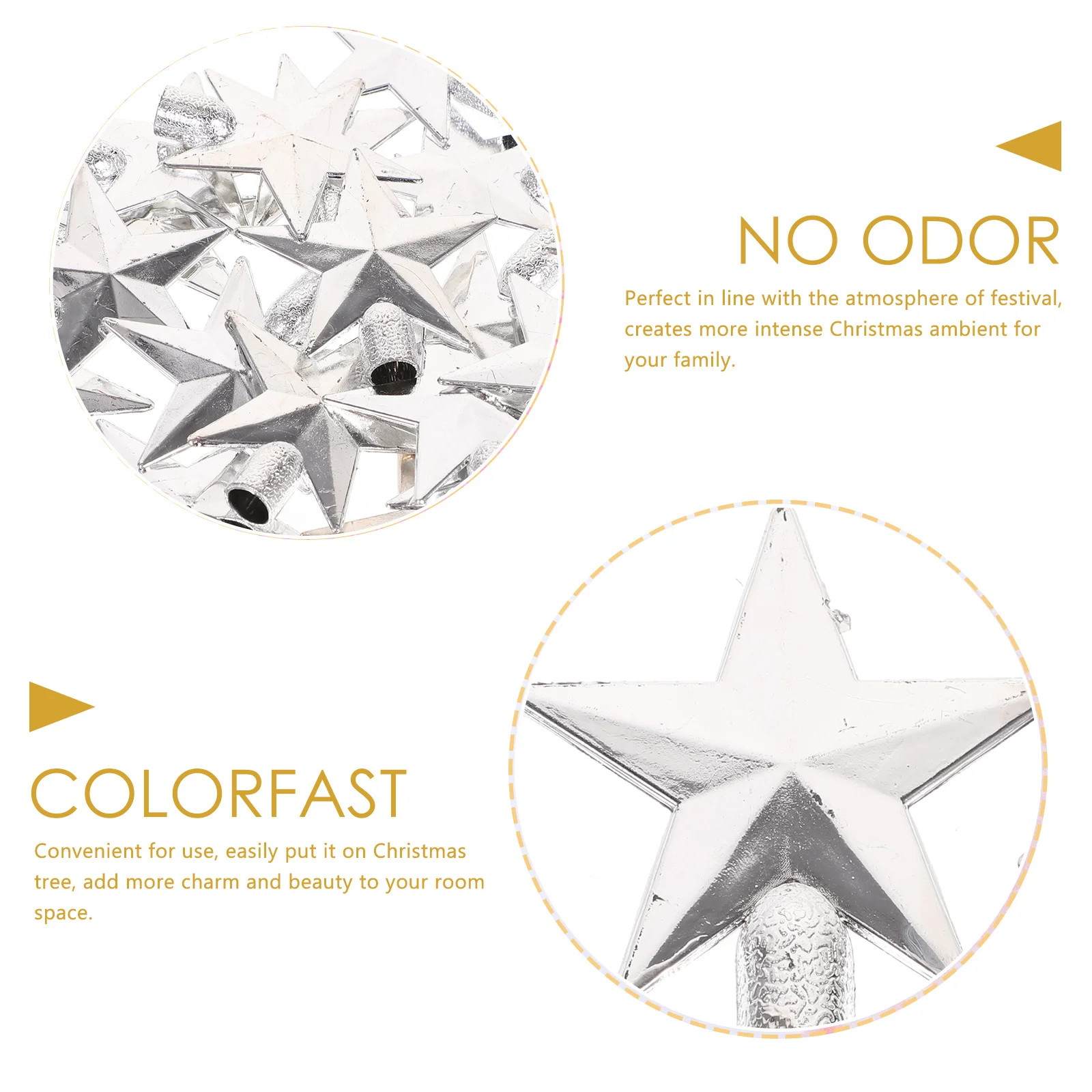 

20Pcs Christmas Star Tree Topper Beautiful Xmas Decorations Perfect Holiday Charm Vintage Home Decor Tree Topper