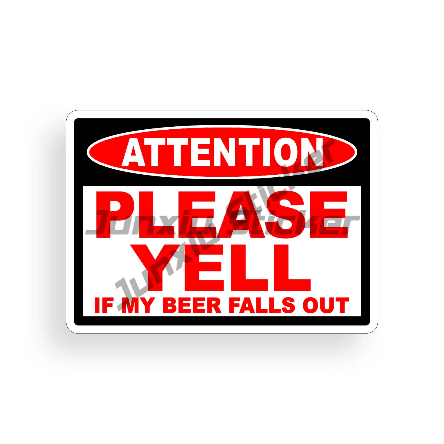 

Fun Beer Drop Warning Sticker Sticker Decal Truck Car All Terrain Vehicle Bumper