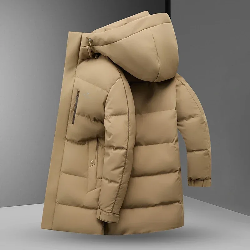 

Designer Clothes Men Luxury Long Down Jacket Man Duck Down Padding Padded Jacket 2024 Warm Man Winter Coat Male Coats