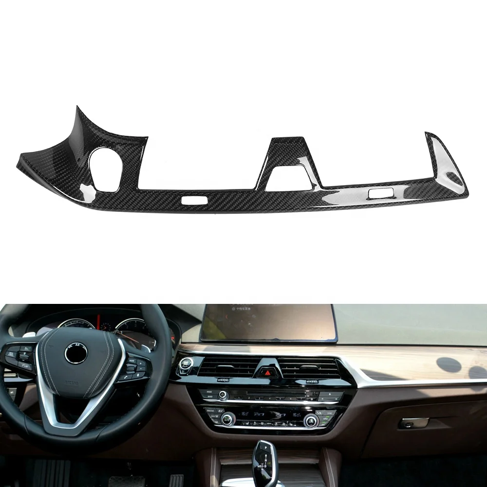 

Real Dry Carbon Interior Dash Kit Dashboard Cover Trim for BMW 5 Series G30 2018up