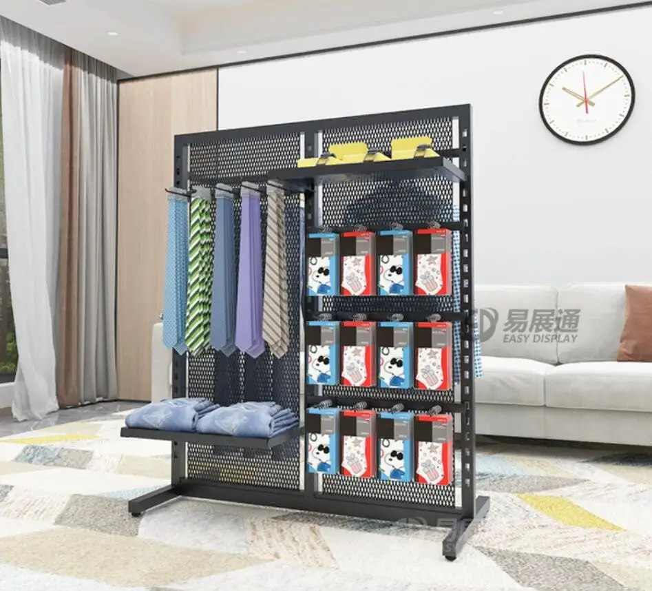 Display rack, shoe island shelf, basket, foot, badminton, sports equipment specialty store, floor standing display rack