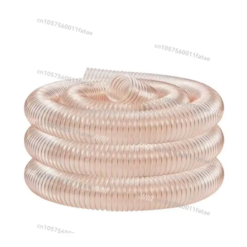 

4" Flexible Dust Collection Hose, Heavy Duty PVC Dust Debris and Fume Collection Hose for Dust Collection Systems, Clear Color