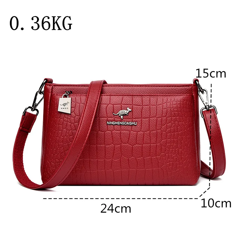 Borsa a tracolla in pelle con motivo coccodrillo di lusso per borsa moda donna e borsa Designer Tote Sac da donna di grande capacità