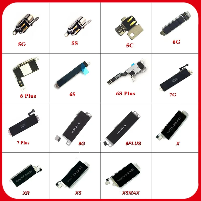 Vibrator for iPhone 5 5s 5c SE 6 6S 7 8 Plus X XS XR XS Max  Motor Repair Parts Vibrate Motor Vibrating for iphone X XS Max XR