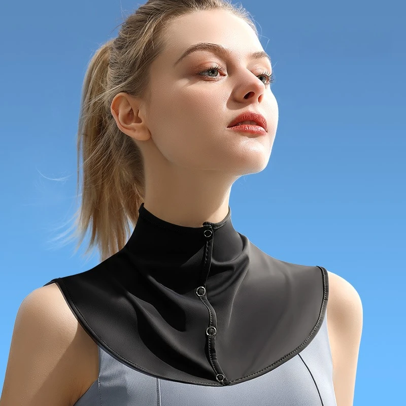 

Летняя защита для шеи из ледяного шелка: дышащая, легкая, солнцезащитная накидка-шарф для вождения