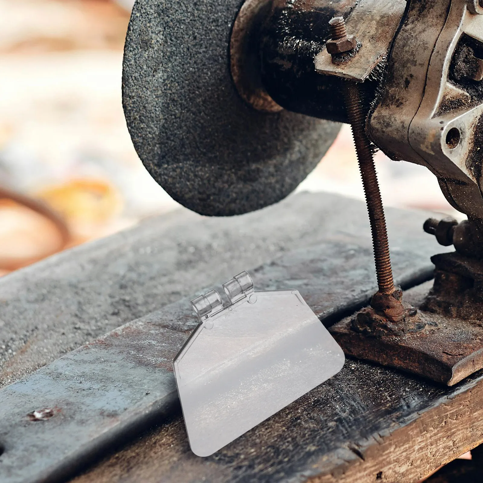 Protector de banco, accesorio de cubierta angular, protector de plástico reutilizable para moler, herramienta de protección ocular, 2 uds.