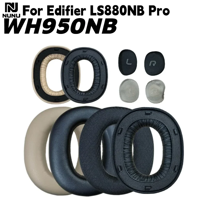 

Replacement Protein skin/Mesh Ear Pads With buckle for Edifier LS880NB Pro / WH950NB Wireles Headphones Earmuff Repair Parts
