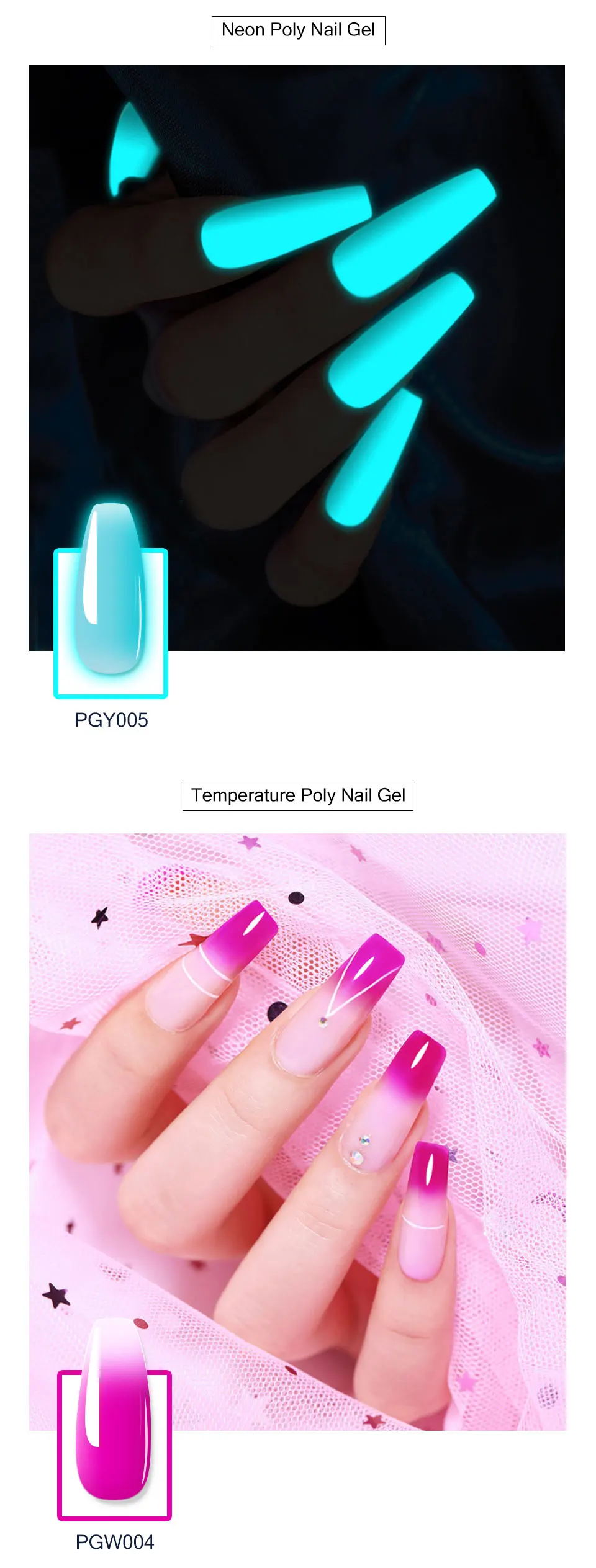 15 ml Poly-Verlängerungs-Nagelgel für Nägel, Kunst, Acryl, Maniküre-Design, 24 Farben, UV-Lacke, semi-permanenter Builder-Nagelgelpoliermittel – Detail 5