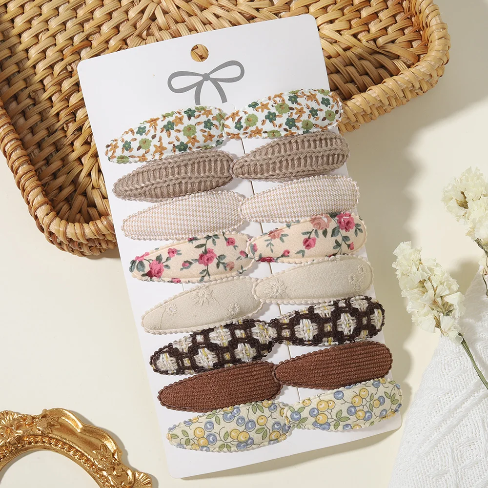 16 Stück/Set Niedliche Bedruckte Kinder-Haarspangen Handgefertigte BB-Clips Haardekoration für Mädchen und Babys Mädchen-Haaraccessoires – Detail 14