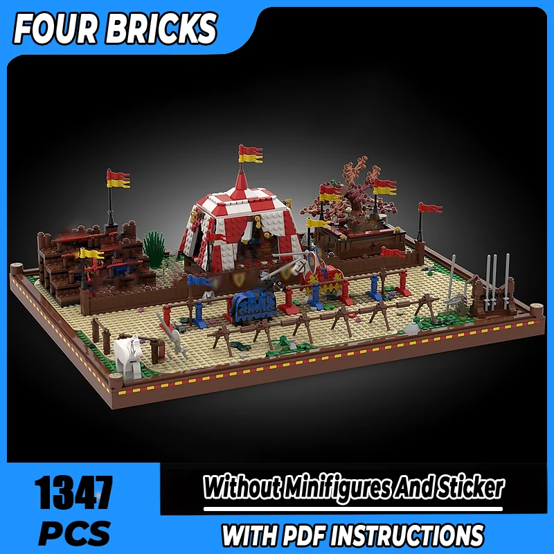 

Moc Building Blocks Jousting Tourney Technology Modular Bricks Model Gifts Christmas Toys DIY Sets Assembly