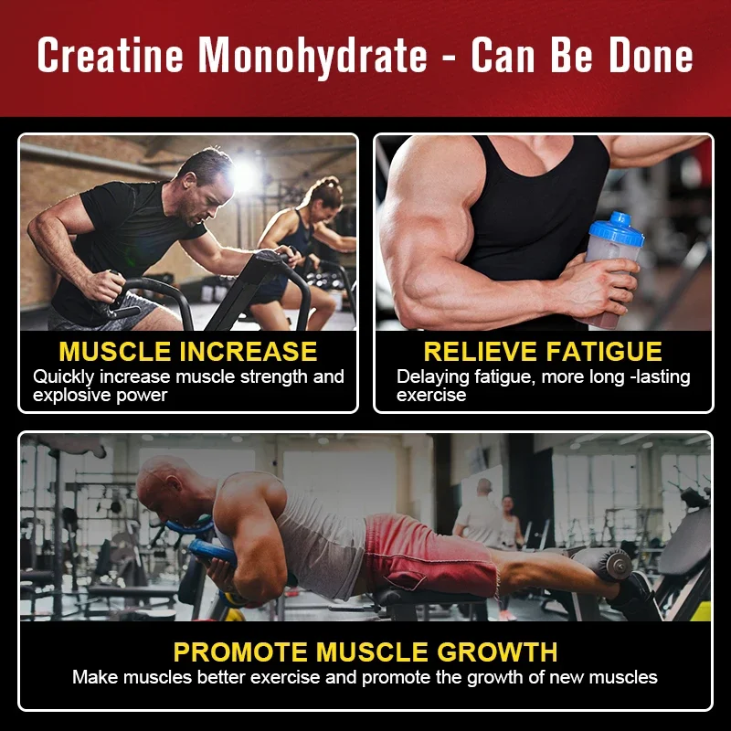 Creatine Capsules - Muscle Booster Increase Muscle Strength and Explosive Power Relieve Fatigue and Promote Muscle Growth