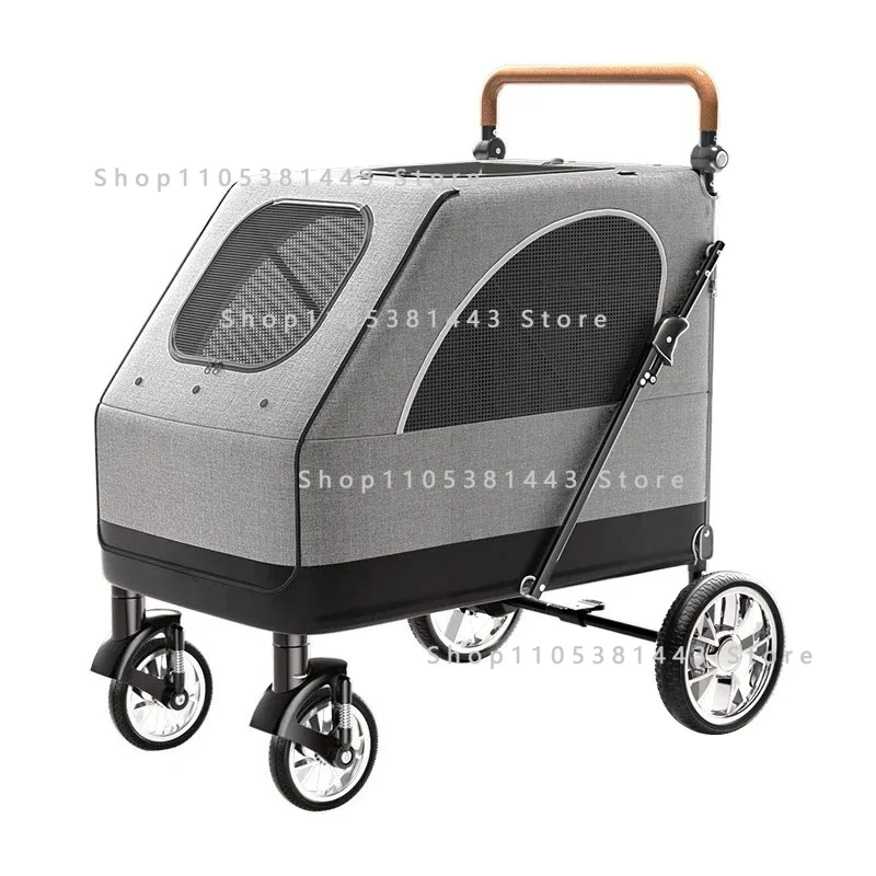 Featuring An Adjus Handle. Ideal for Pet Carriers and Travel Needs A Versatile Pet Stroller Designed for Large Dogs