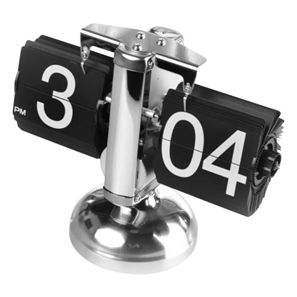 

Page Turn Clock Table Operated Flip Timer Digital Clocks Office Bedroom Home Decor Quartz Movement Silent Gear
