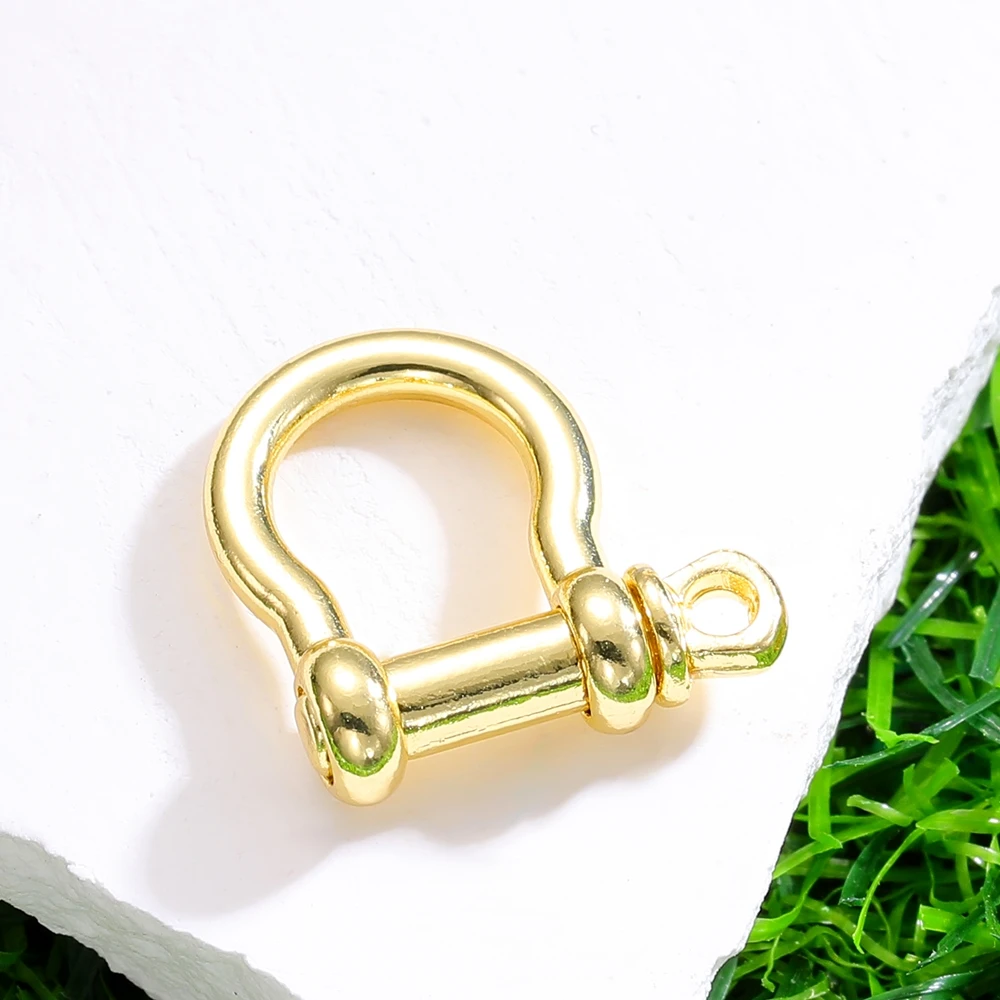 Juya Decorative Connector Spiral Bolt Enamel Carabiner Clasps Accessories For DIY Needlework Baroque Pendant Jewelry Making