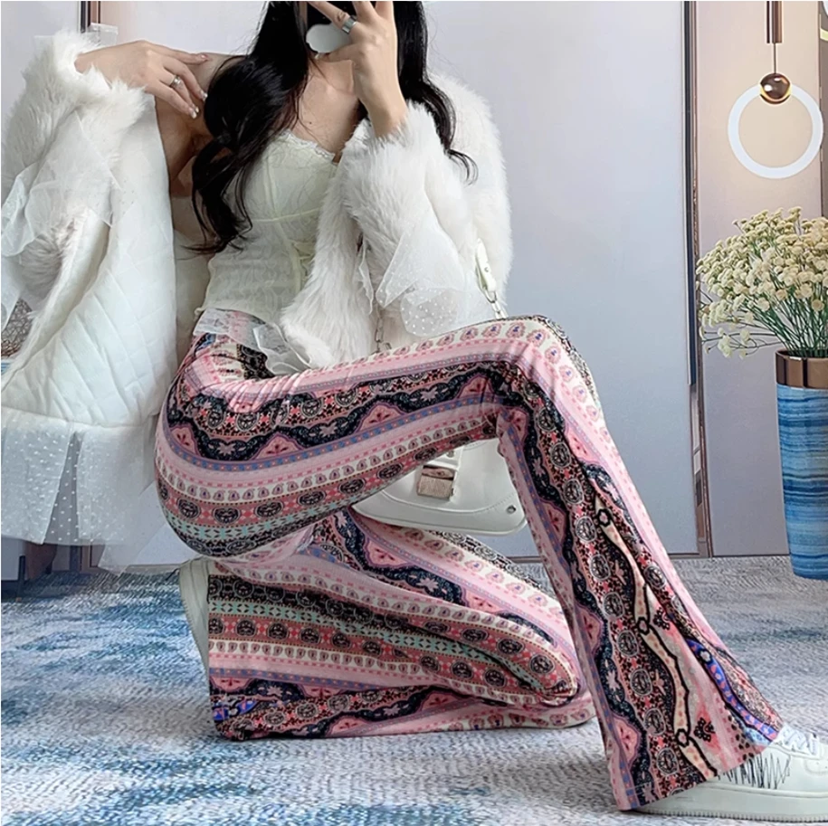 جديد ربيع الخريف العلامة التجارية الإناث النساء الفتيات تمتد السراويل مضيئة #5