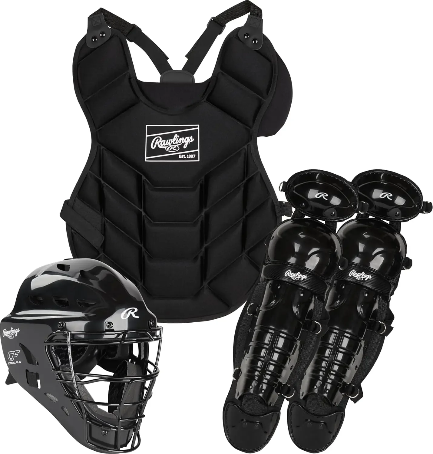 Players Series Youth Catcher's Set  Ages 6-12 | Includes Facemask, Chest Protector, Leg Guards