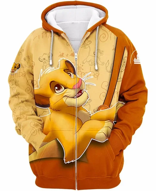 2024 baru Disney outerwear Street minimalis gaya modis 3D Pullover kaus kasual y2k pakaian hoodies ropa para mujer